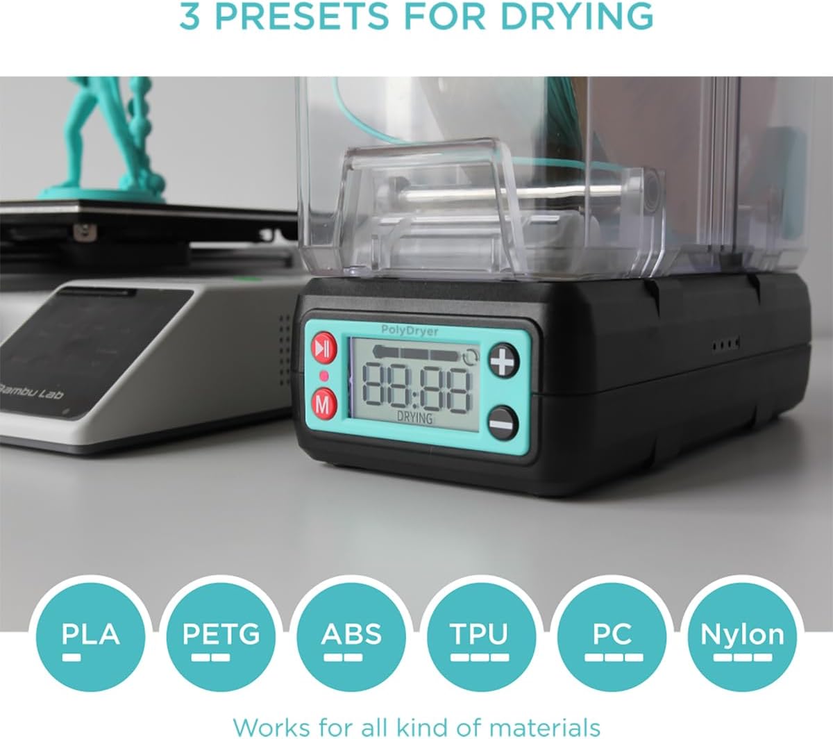 Polymaker PolyDryer Filament Dryer Dock (Storage Box Not Included)
