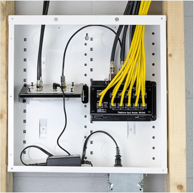 Legrand - OnQ 14 Inch Cable Management, Structured Media Box, In-Wall Enclosure