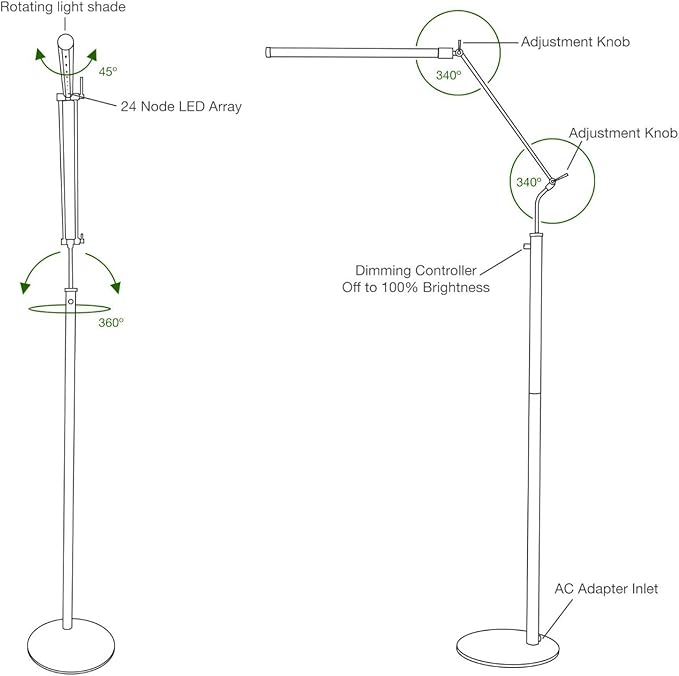 Cocoweb High Powered, LED Floor Lamp