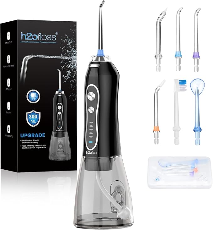 H2ofloss Water Dental Flosser Teeth Pick -Portable Oral Irrigator