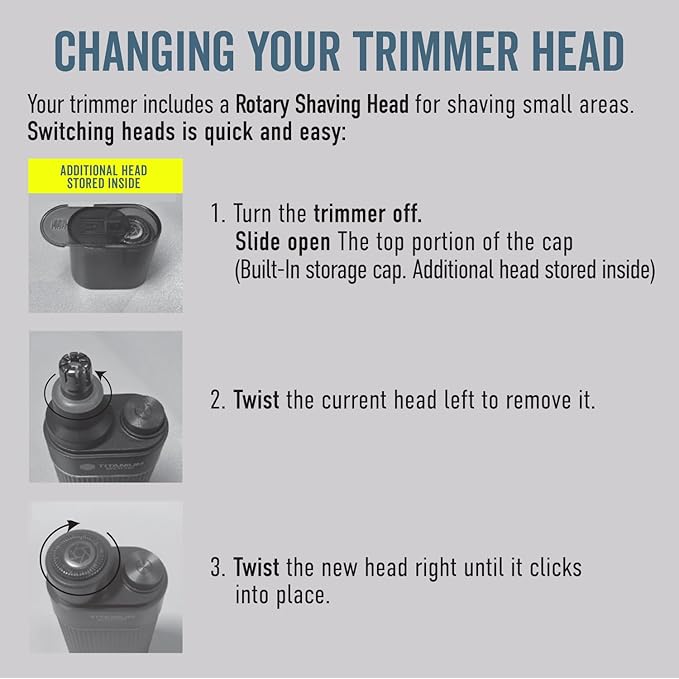 Microtouch Titanium Edge Ear & Nose Trimmer – Dual Rotary Blade Heads