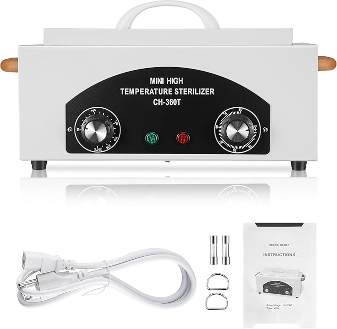 High Temperature Sterilizer Autoclave Machine 110V 300W Nail Tool Sterilizer