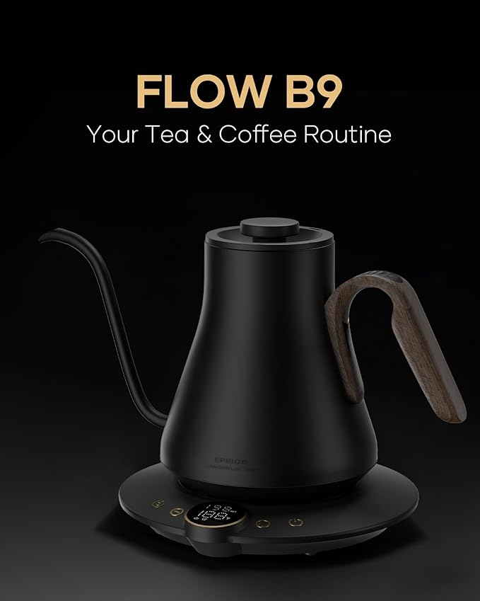 Cocinare FLOW B9 Gooseneck Electric Kettle, Precise Temperature Control
