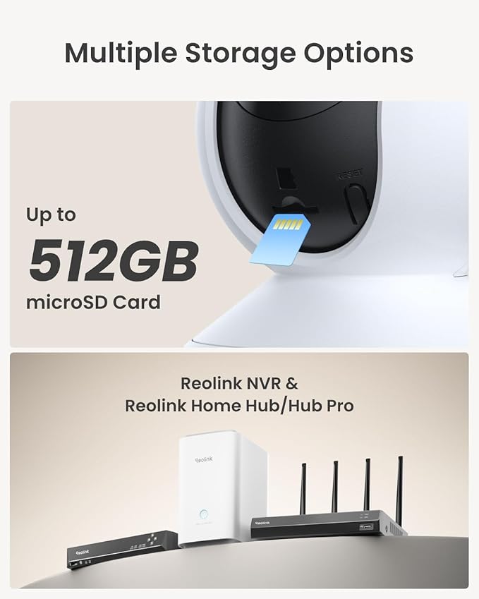 REOLINK 4MP Indoor Security Camera E1, Plug-in 2.4G Wireless WiFi 6