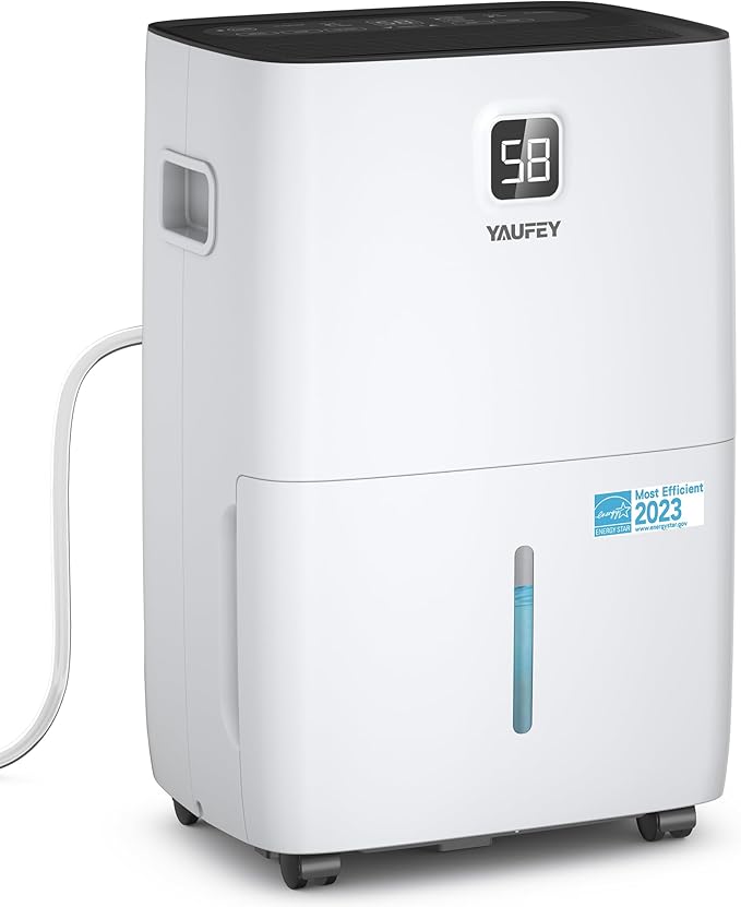 Yaufey 6000 Sq. Ft. Energy Star Certified Dehumidifier, Max 120 Pints