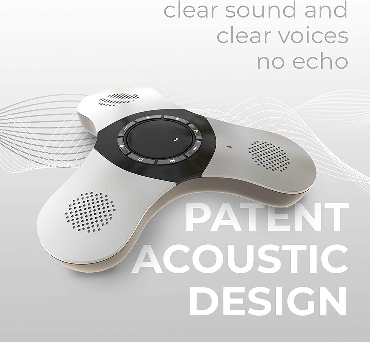 Conference Speaker and Microphone, 360° Voice Pickup, Noise Reduction