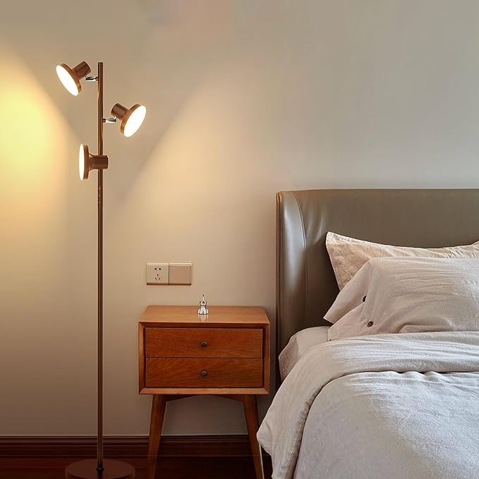 SIBRILLE 36W LED Tree Floor Lamp, Modern Dimmable Standing Lamp