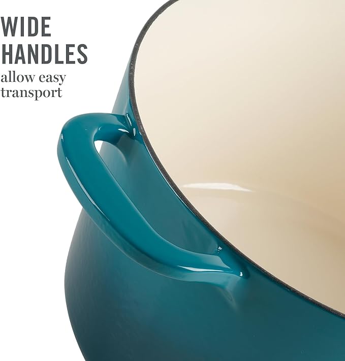 Martha Stewart Gatwick 7-Quart Enamel Cast Iron Dutch Oven – Emerald Ombre