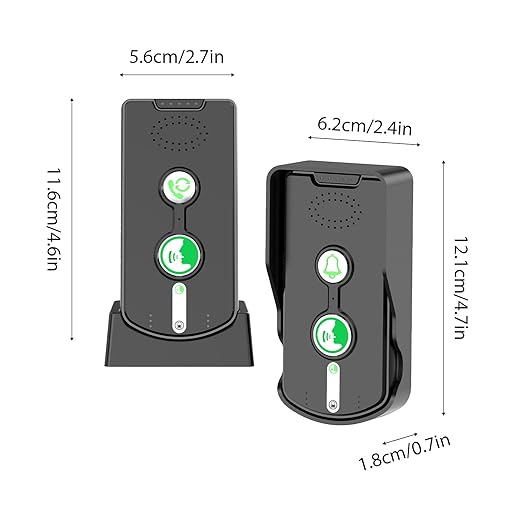 Swokely Rechargeable Wireless Intercom Unit, 2-Way Talking, 500 Meter Talking...