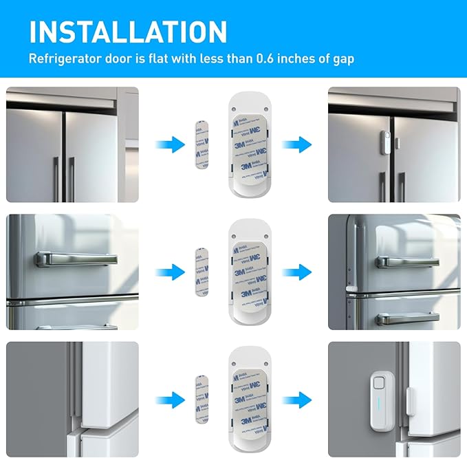 DAYTECH Fridge Door Alarm When Left Open (6PCS)