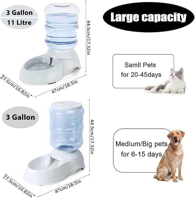 Automatic Dog Feeder and Water Dispenser Set