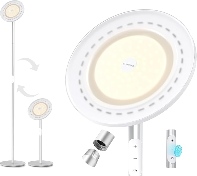 TROND Floor Lamp, 5000LM Super Bright Sky LED Modern Torchiere Standing Lamp