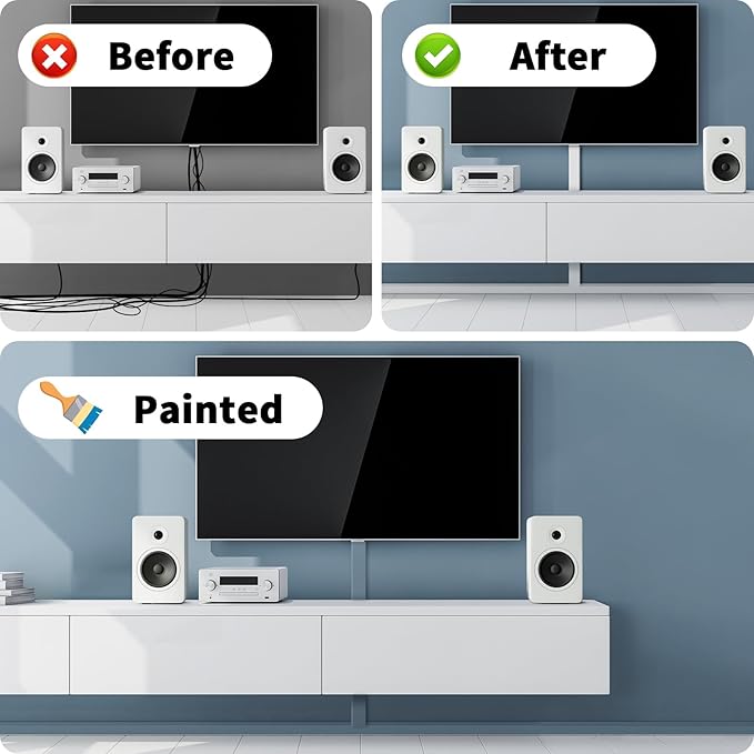 Extra-Long Paintable Cord Cover Hider