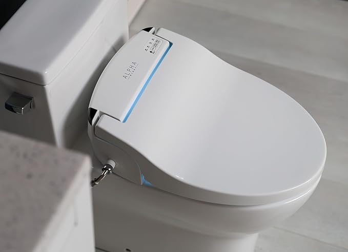 ALPHA BIDET JX2 Elongated Bidet Toilet Seat, Endless Warm Water, *NEW* Bowl Mist