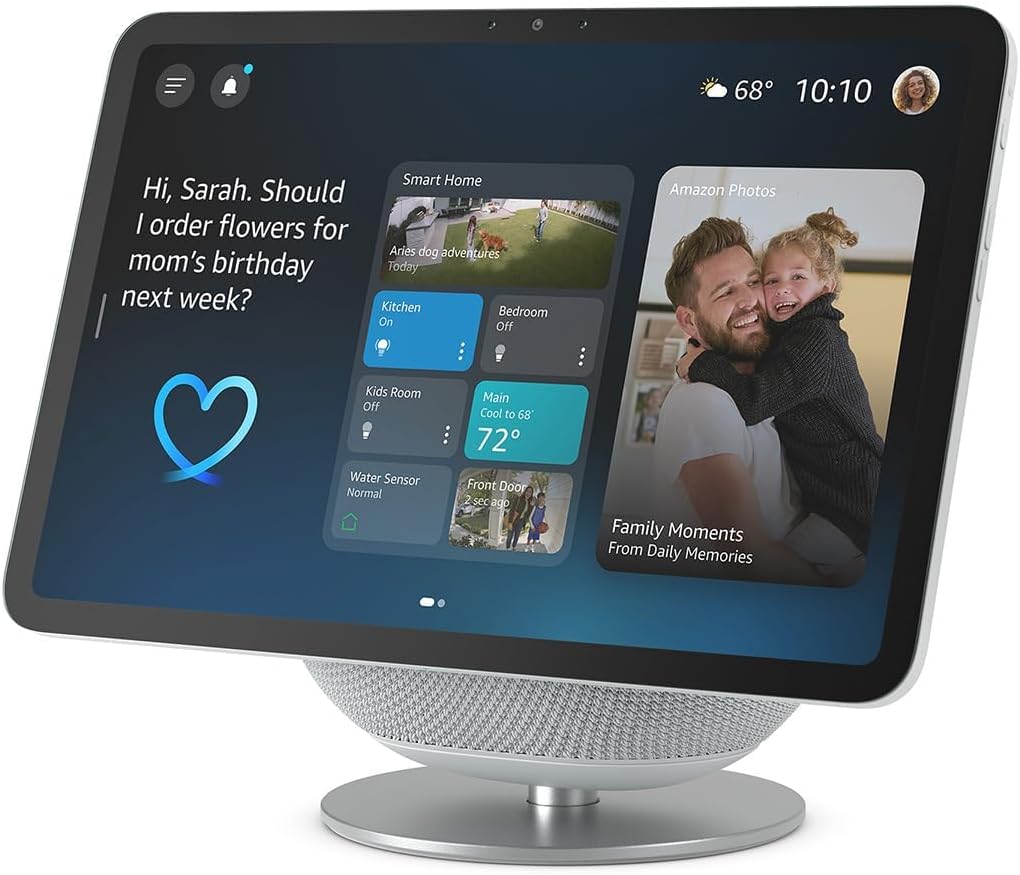 Amazon Echo Show 8 (2025 release) with Amazon Adjustable Stand | Glacier White