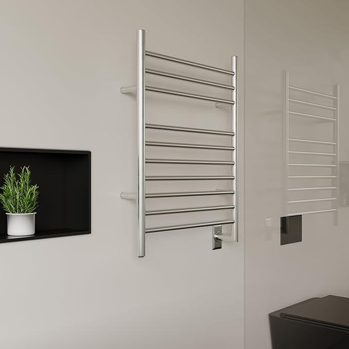 HEATGENE Towel Warmer Wall-Mounted Hardwired Heated Towel Rack Hot Towel Bar