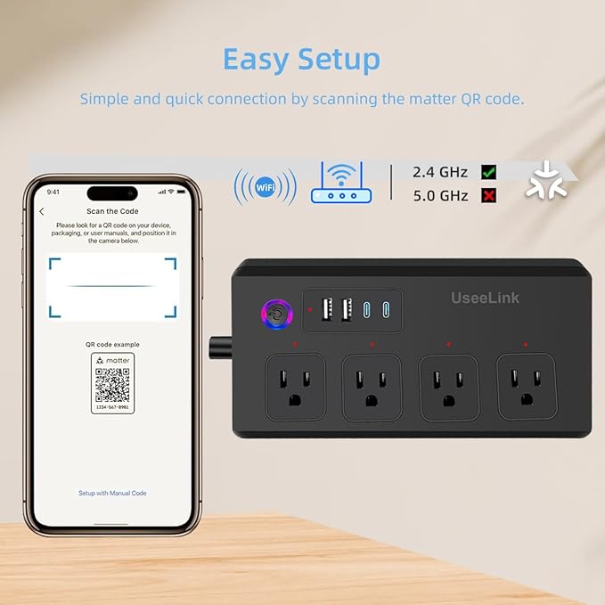 Matter Smart Power Strip, Works
