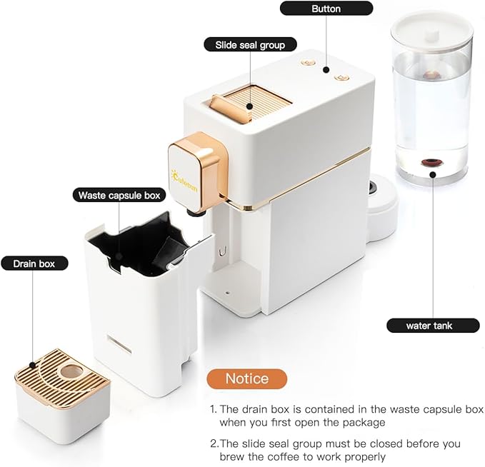 Espresso Machine for Coffee Capsules Compatible