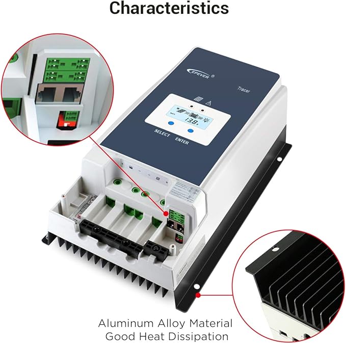 EPEVER 100A MPPT Solar Charge Controller 12V/24V/36V/48V DC Automatically