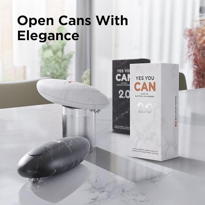 Kitchen Mama Auto 2.0 Electric Can Opener: Blade Opens Almost Any Can Pop or
