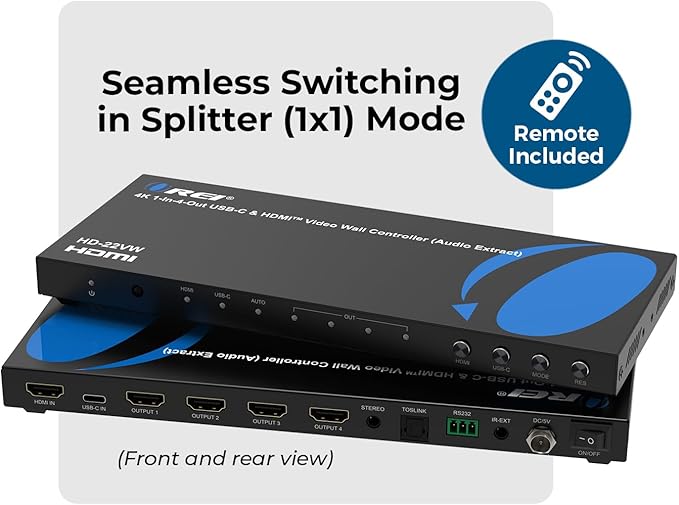 OREI 4K Video Wall Controller for Multi-Screen Display