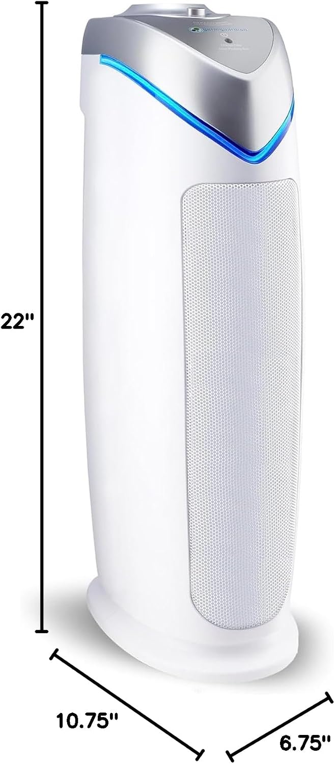 GermGuardian HEPA Air Purifier Tower - 22" - White - AC4825W