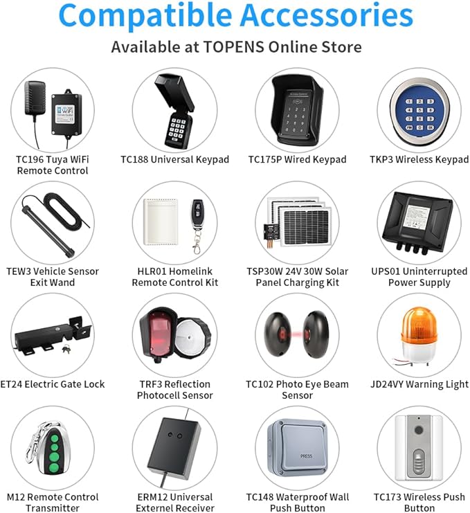 TOPENS PW502 Automatic Gate Opener
