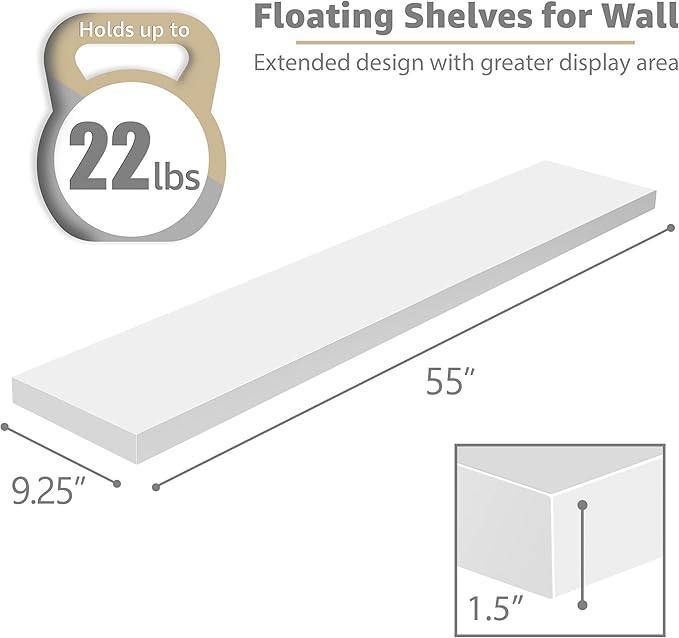 Sorbus Floating Shelves for Wall (3 Pack)