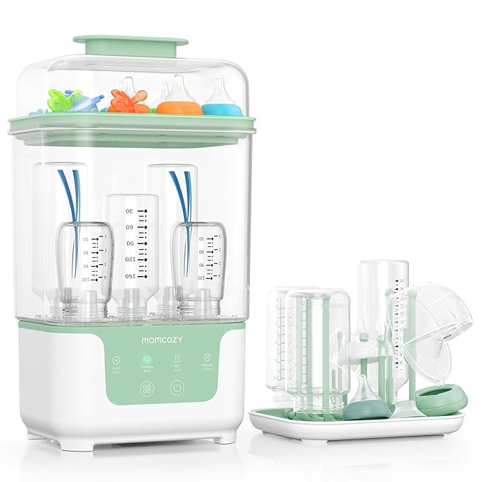 Momcozy Bottle Sterilizer and Dryer, Modular Nesting Space Saving Design