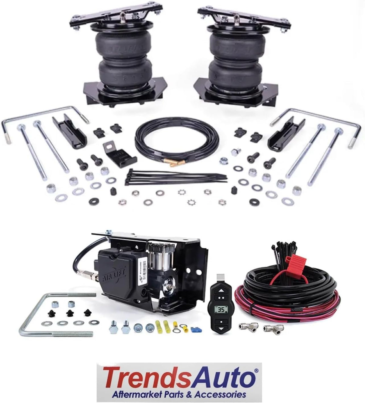 Air Lift LoadLifter 5000 Ultimate Air Spring Kit with WirelessONE & EZ Mo...