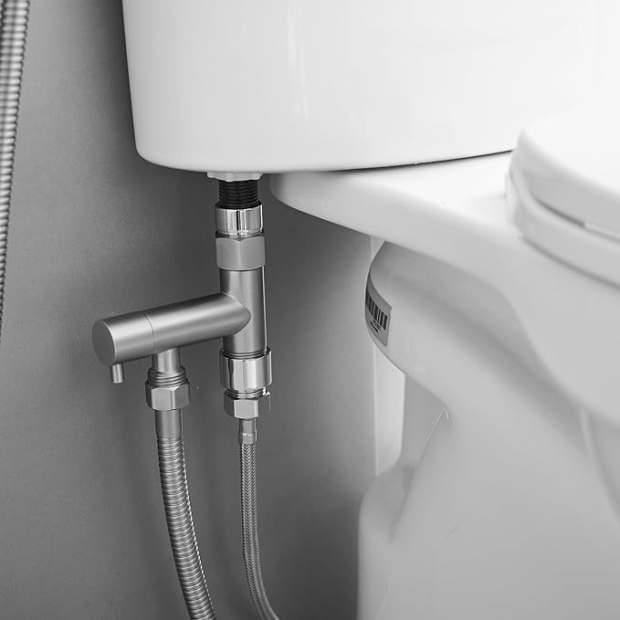 Brushed Nickel Handheld Bidet Sprayer Attachment
