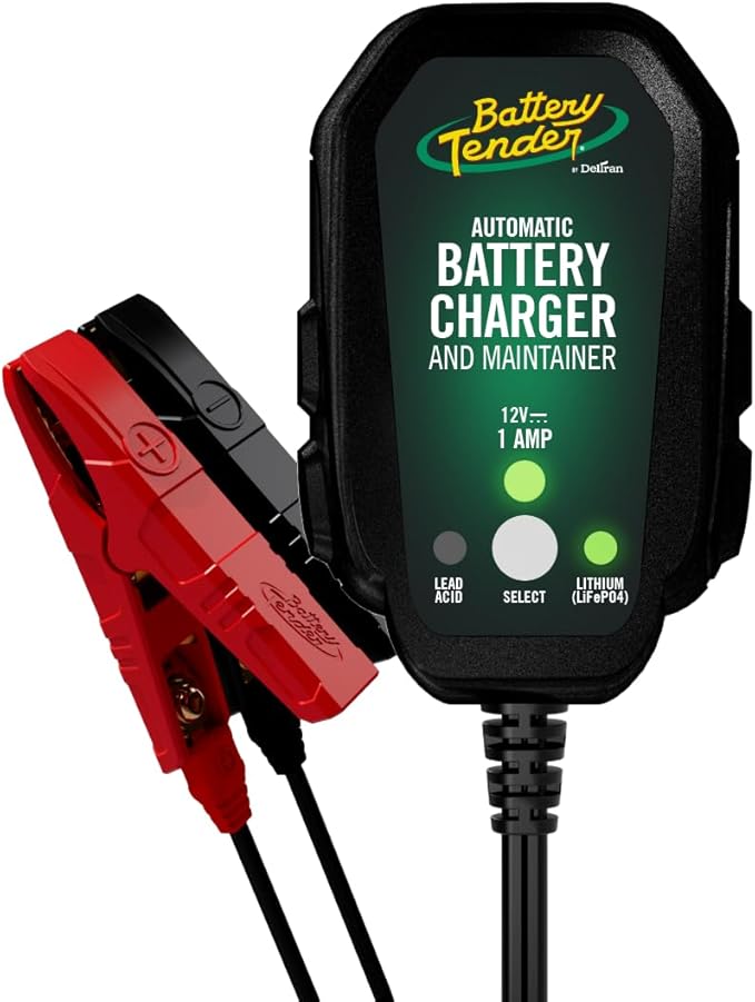 Battery Tender Junior 12V, 800mA Battery Charger and Maintainer