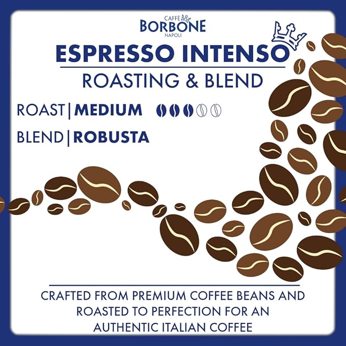 Caffè Borbone Espresso Intenso Aluminum Capsules Compatible (100 Count)