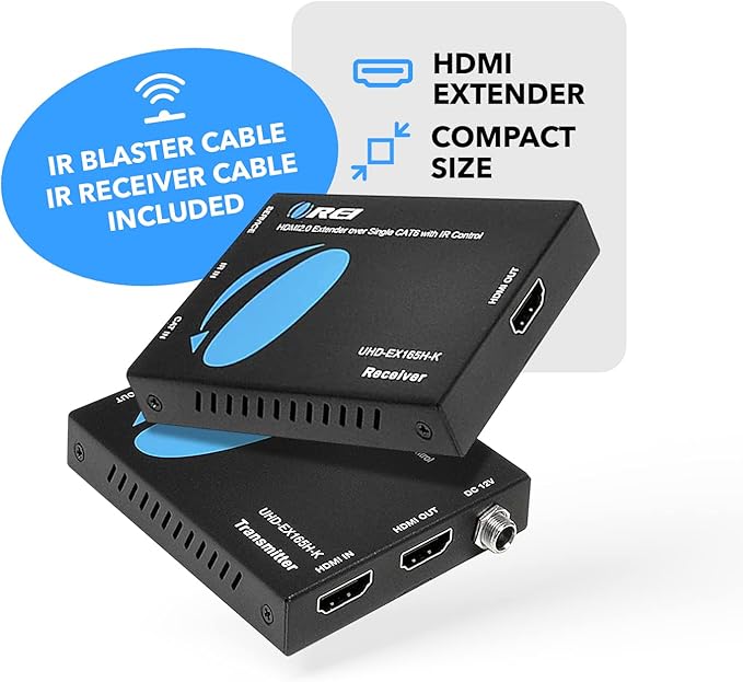 OREI HDMI Extender UltraHD Over Single Cat6/Cat7 Cable 4K @ 60Hz