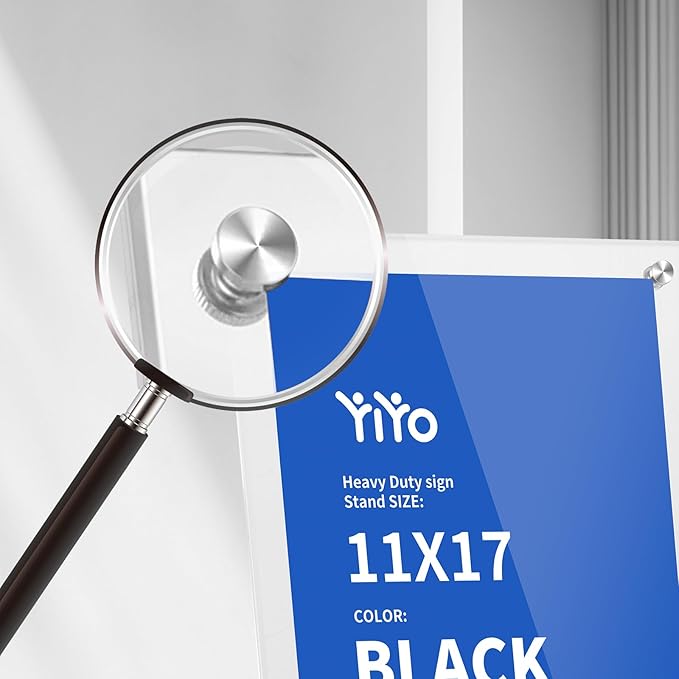YIYO Sign Stand Poster Stand，adjustable heavy duty pedestal Sign Holder Floor