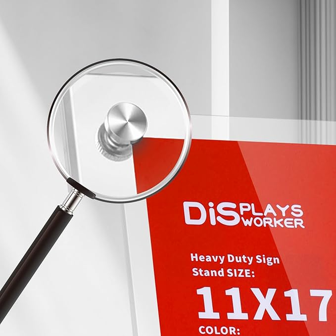 DISPLAYSWORKER Adjustable Heavy Duty Pedestal Sign holder floor Stand, sign