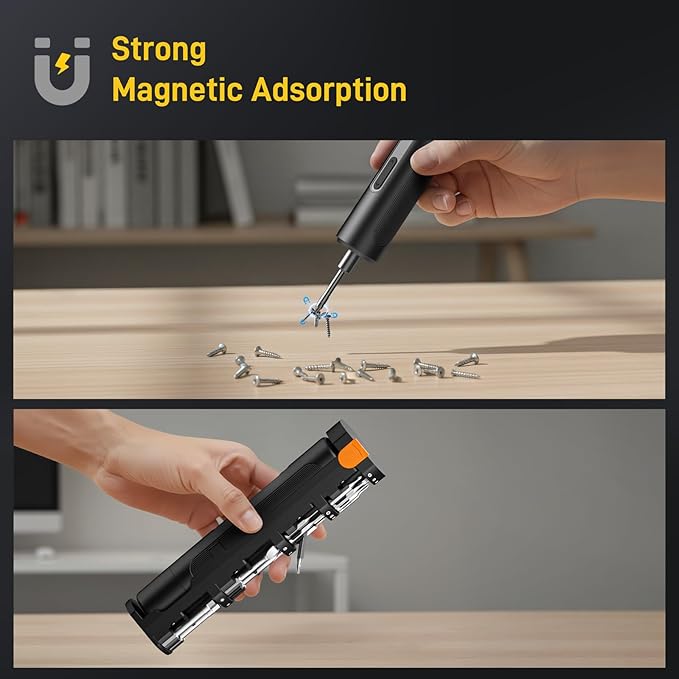 MrToNo Electric Screwdriver, Cordless Screwdriver Set, Power Screwdriver Set