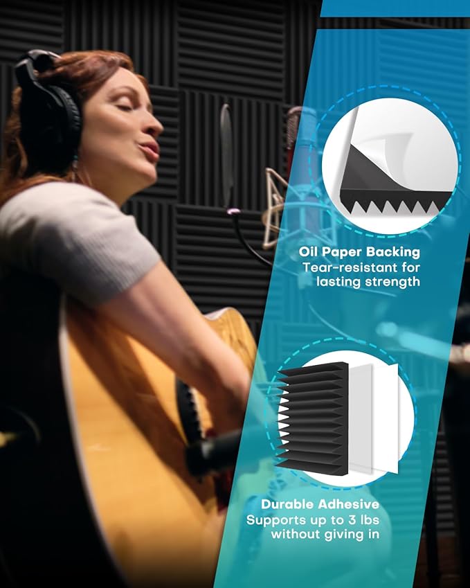 48 Pack Sound Proof Foam Panels