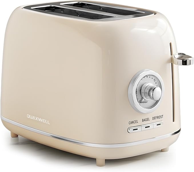 2-Slice Toaster, Wide Slots, 7 Bread Shade Settings, Stainless Steel, and