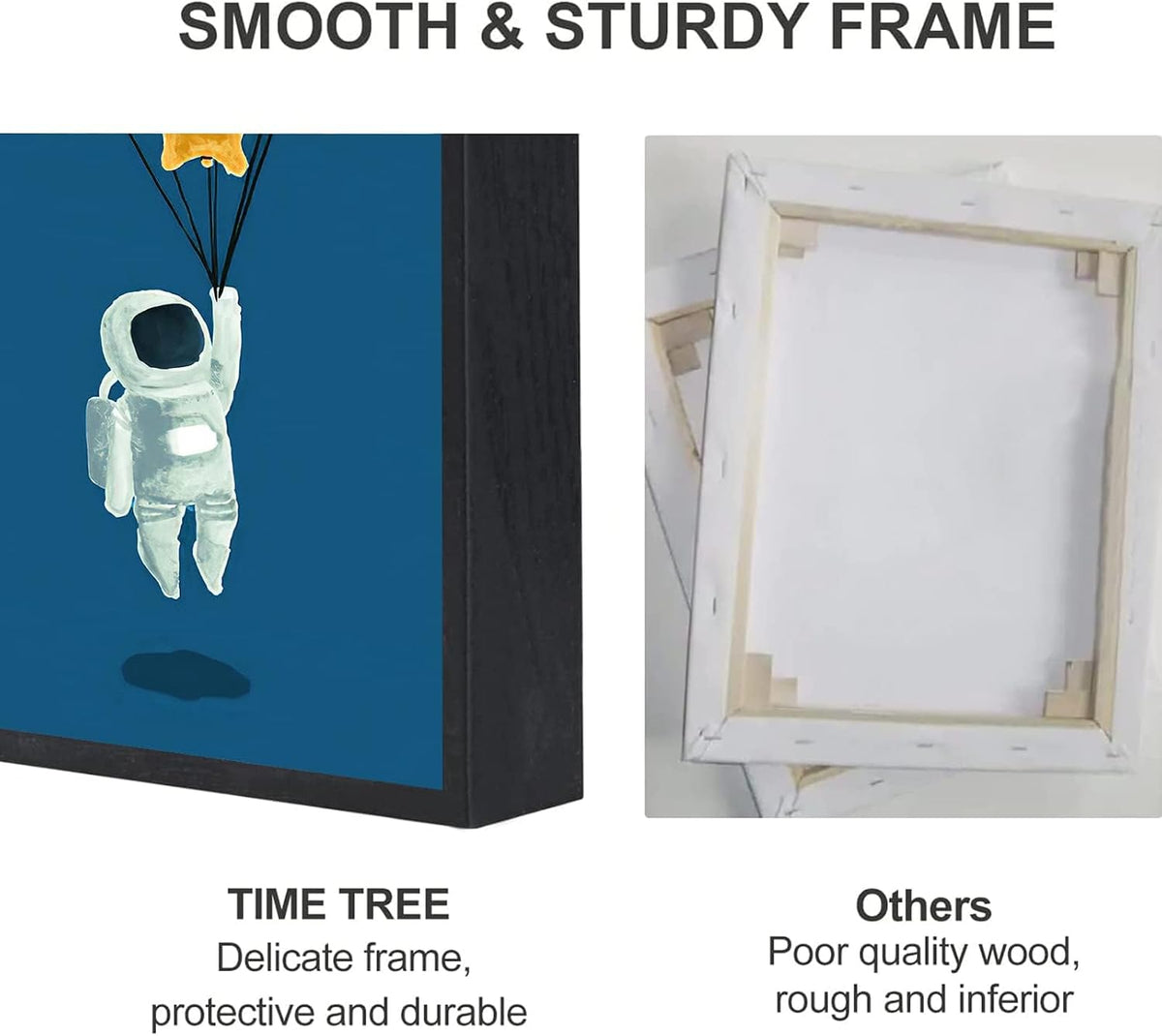 Framed Space Room Decor, 4 Piece Canvas Wall Art, 12x16 Inch | Space Room Boh...