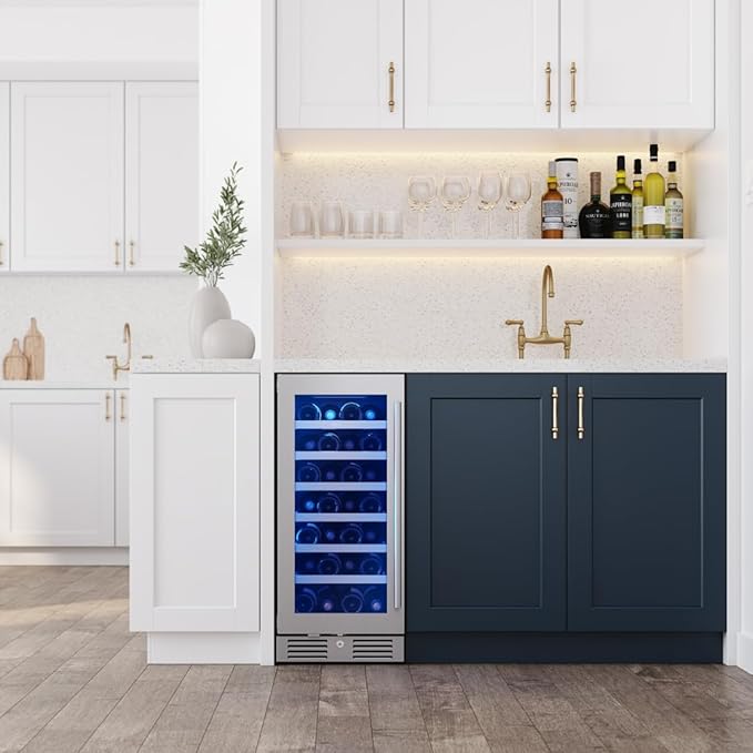Zephyr Presrv 15 Inch Wine Fridge Single Zone Under Counter