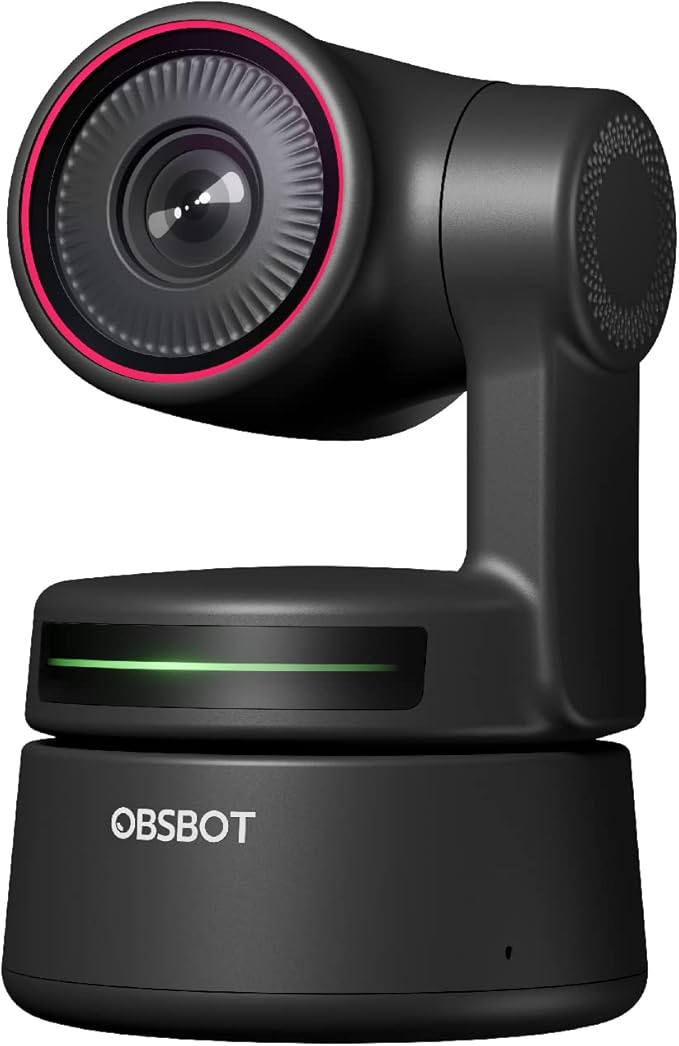 OBSBOT Tiny PTZ 4K Webcam, AI Powered Framing & Autofocus, 4K Video Confe...