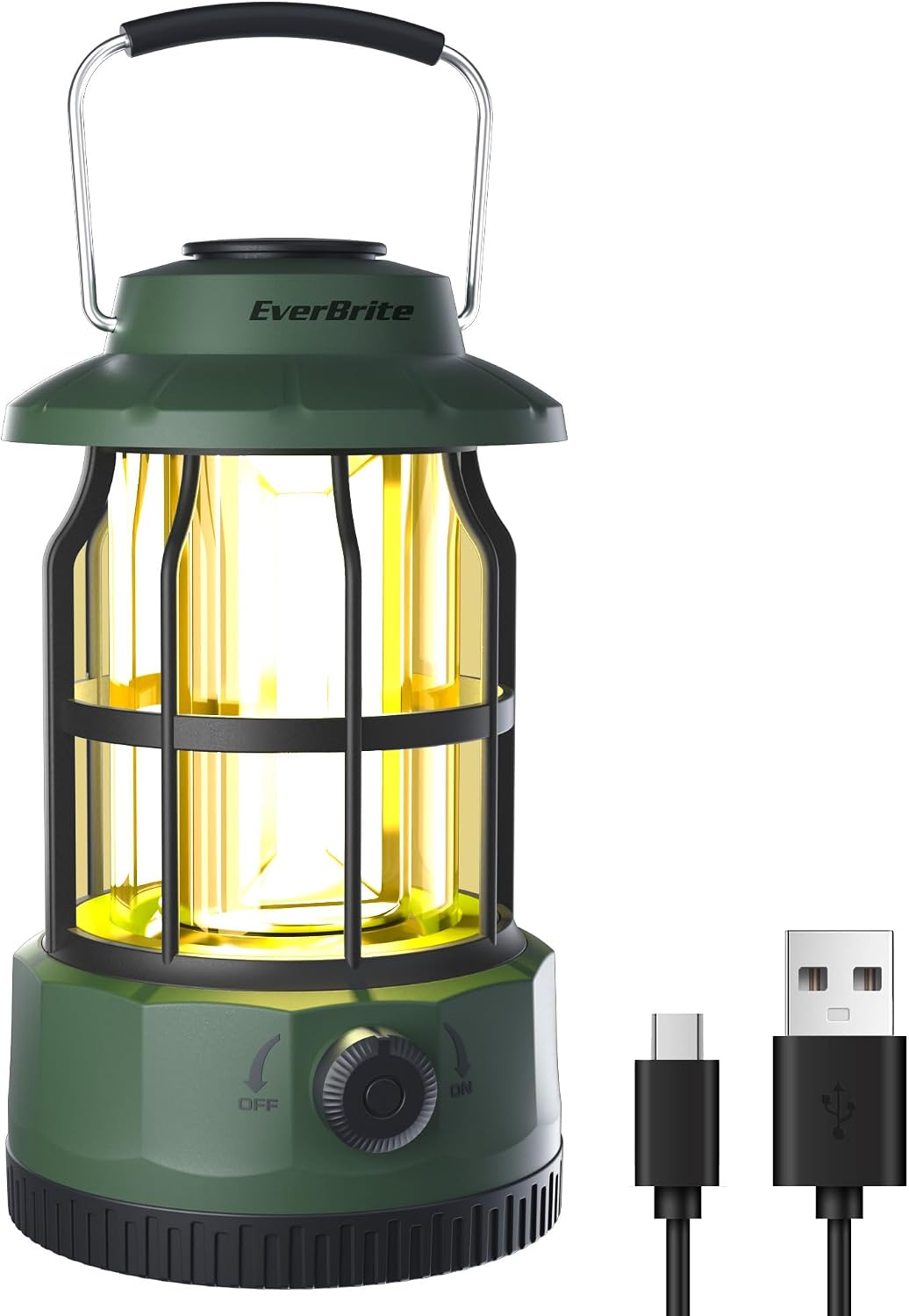 EverBrite Rechargeable LED Camping Lantern with Stepless Dimming