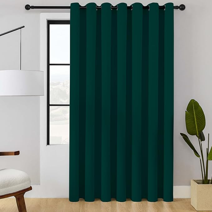 ChrisDowa Room Divider Curtain 84 Inches Long, Wide Blackout Sliding Door