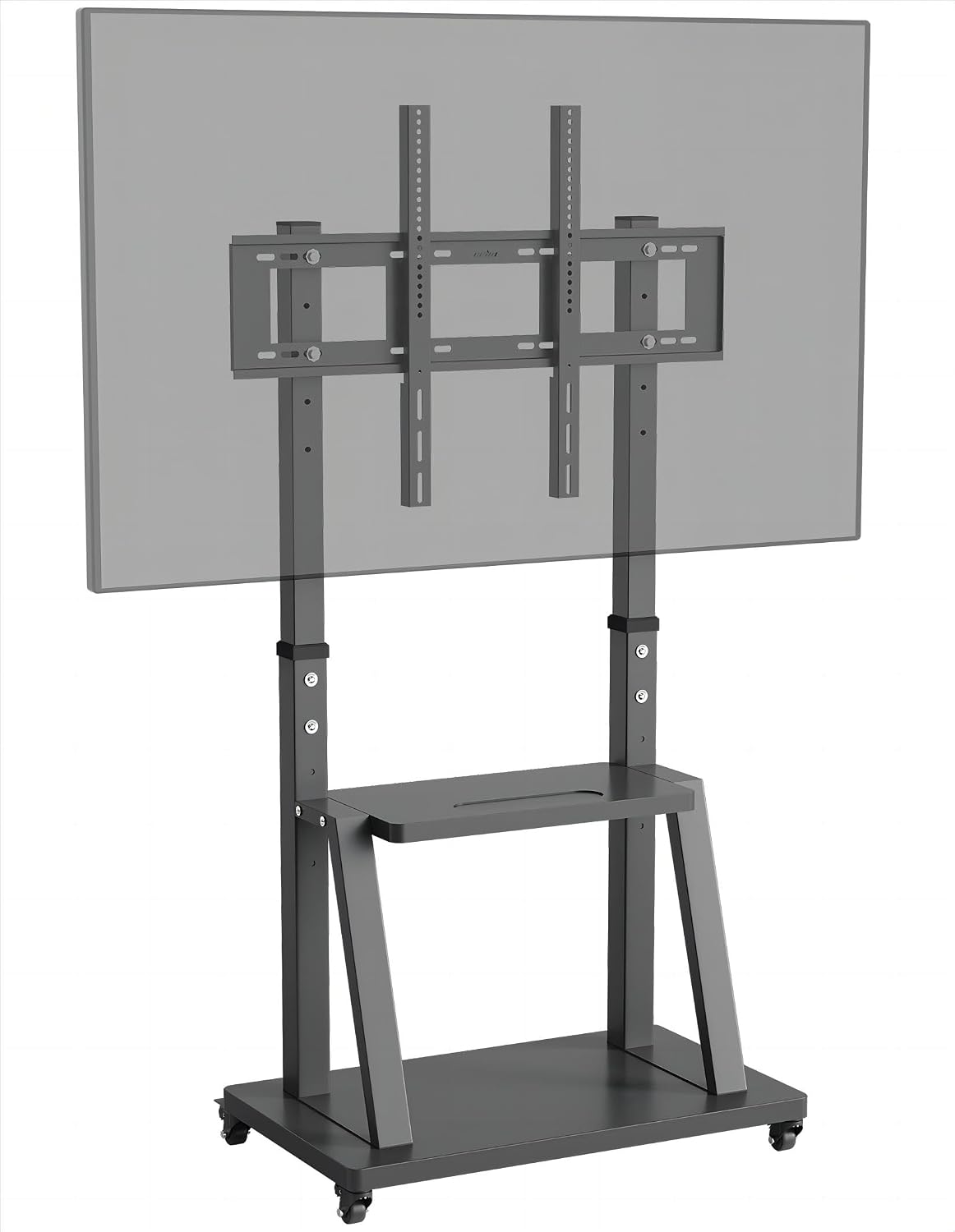 unho Tall Mobile TV Stand: Floor TV Mount Stand Height Adjustable