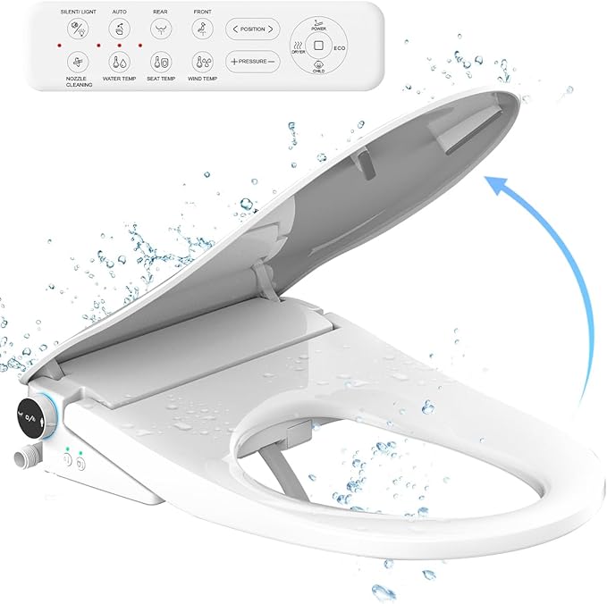 iliD Smart Max Bidet Toilet Seat, Electric Elongated Ecoseat