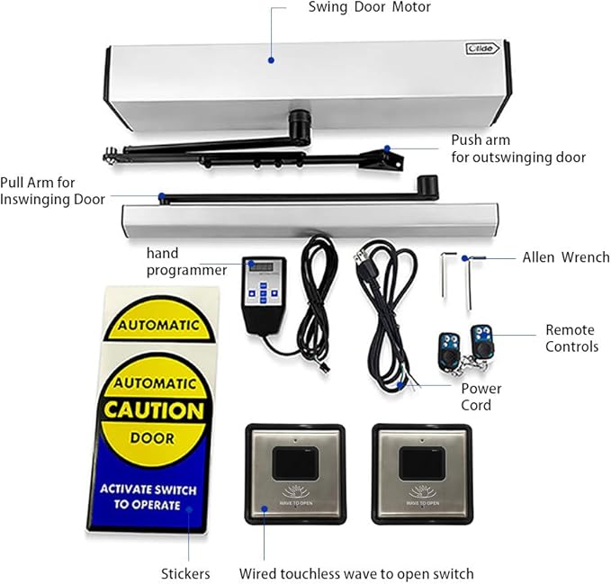 Olideauto Olide-120B Touchless Automatic Door Opener Wave Sensor Switch to (2...