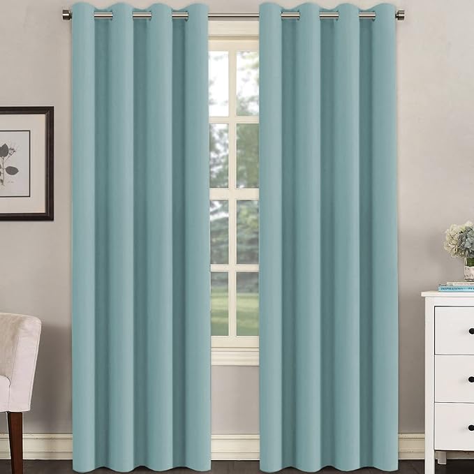 H.VERSAILTEX Premium Blackout Thermal Insulated Room Darkening Curtains