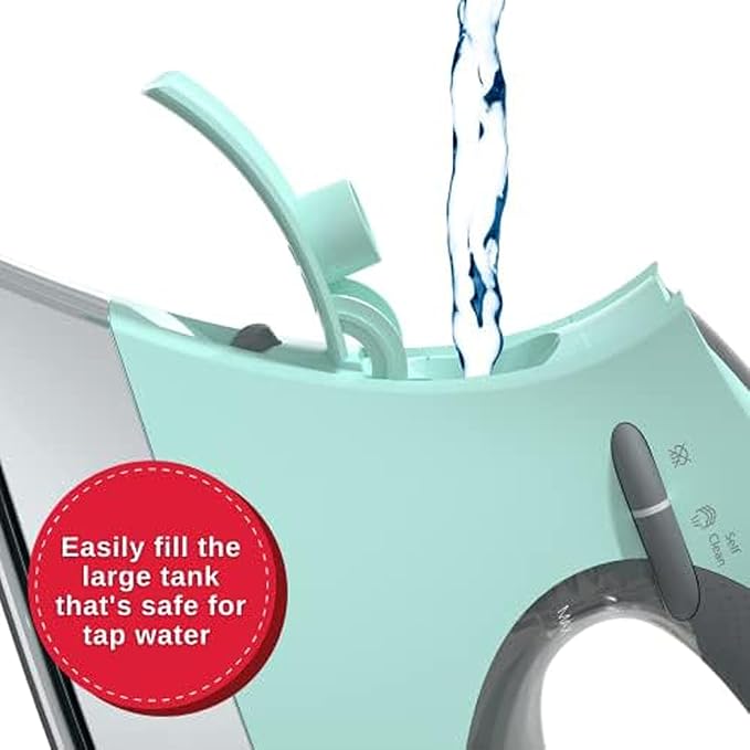 SINGER SteamCraft Plus Digital Display Iron, Five Fabric Settings, OnPoint Tip