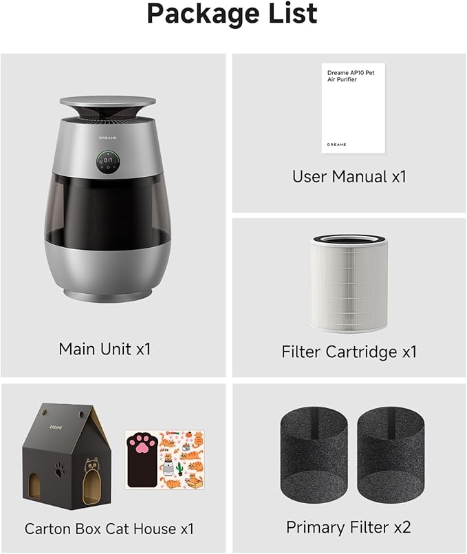 ‌Dreame Pet Air Purifier, Cleans 5, 386 ft² in One Hour, 346 ft²